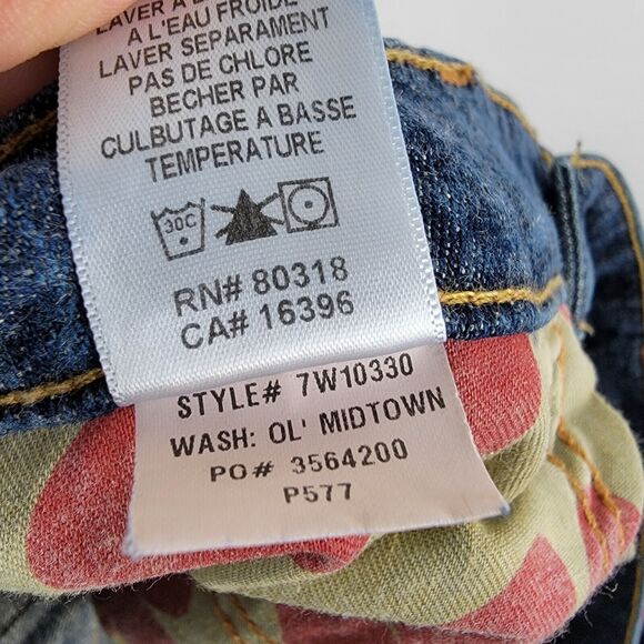 LUCKY BRAND Women's Size 34-35x32 Boot Cut Flare Jeans Mid-Rise Ol' Midtown - Picture 10 of 12
